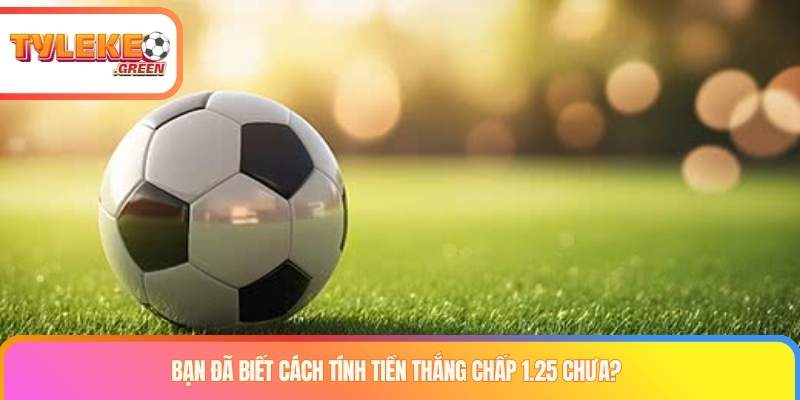 Cách tính tiền khi đọc kèo chấp 1.25