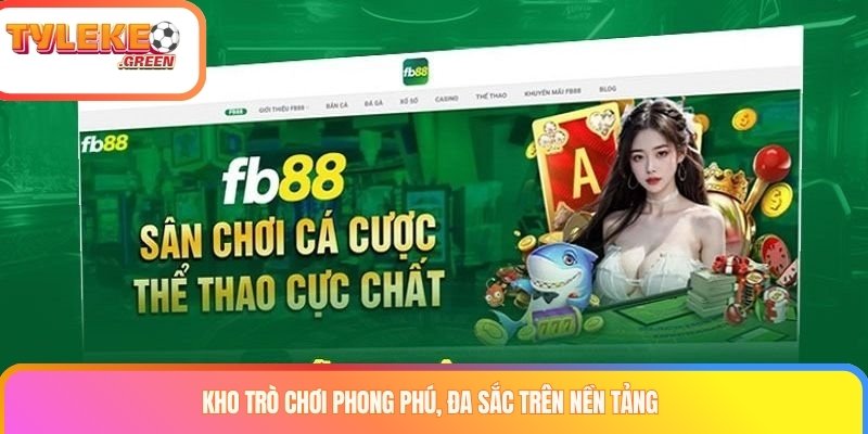 Các nhóm sản phẩm được giới thiệu tại FB88