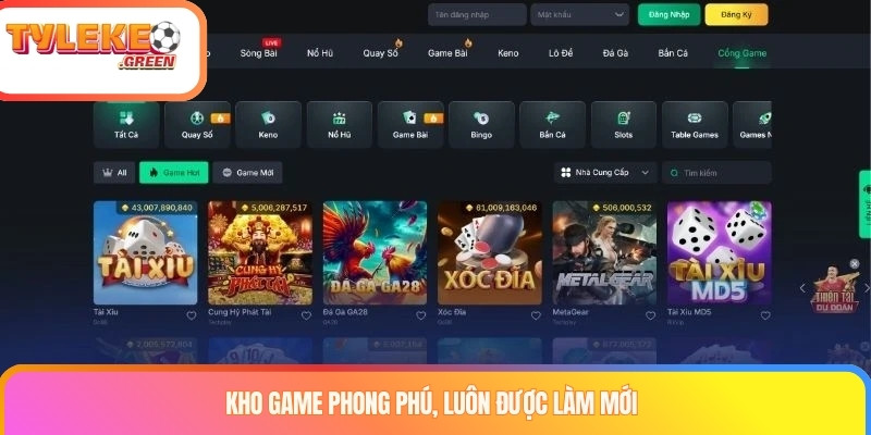 Các nhóm sản phẩm được giới thiệu tại VIVU88